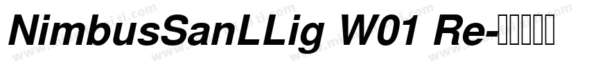 NimbusSanLLig W01 Re字体转换
